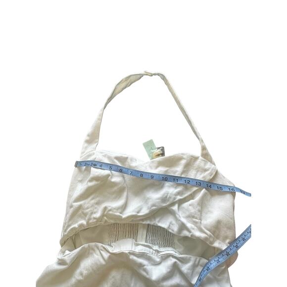 Anthropologie Mare Mare Dress Plus Ethereal White Halter Smocked Mini Size 1X - Picture 12 of 13